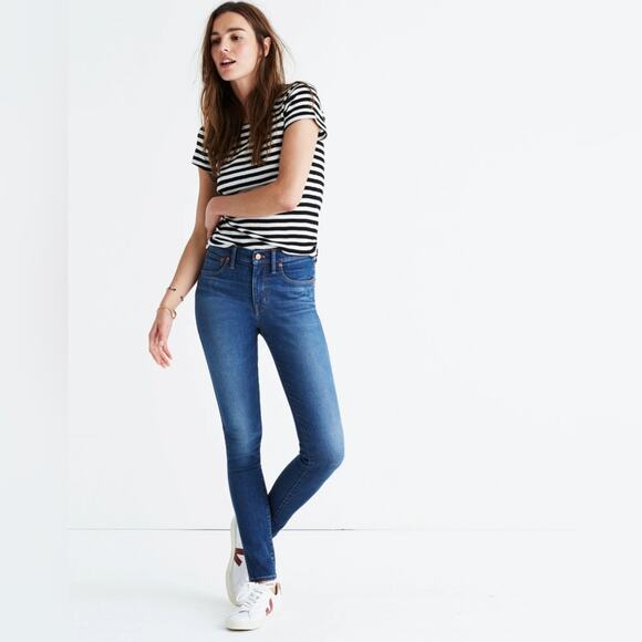 Madewell Women's 9" Mid-Rise Skinny Jeans in Patty Wash  NWT   -  Size:  25 - Picture 1 of 16